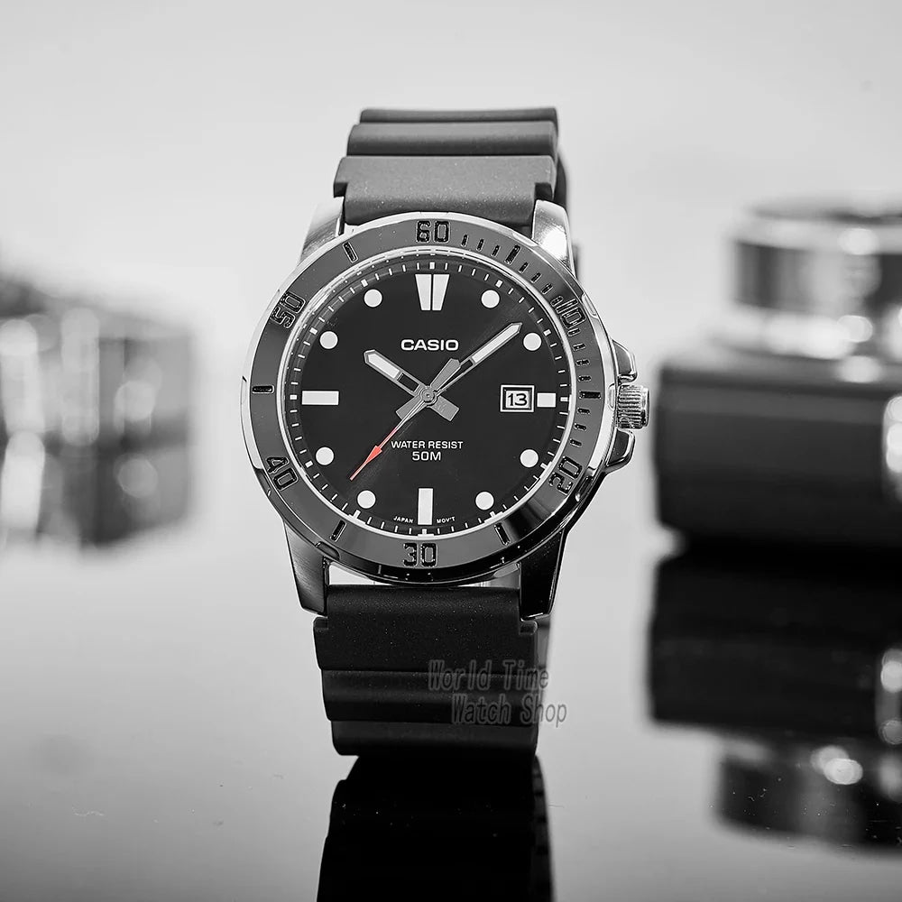 Casio watch for men business fashion resin strap atmospheric waterproof  MTP-VD01-1E