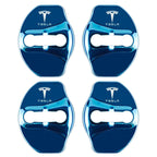 4pcs Metal Auto Door Lock Protective Cover Car Styling auto Accessaries sticker For Tesla model 3 model X Y
