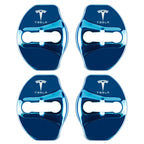 4pcs Metal Auto Door Lock Protective Cover Car Styling auto Accessaries sticker For Tesla model 3 model X Y