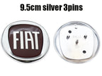 1pcs 6cm 9.5cm 12cm 3D ABS Car Front Logo Steer Wheel Rear Bumper Tail Door Trunk Emblem Sticker Styling Accessories