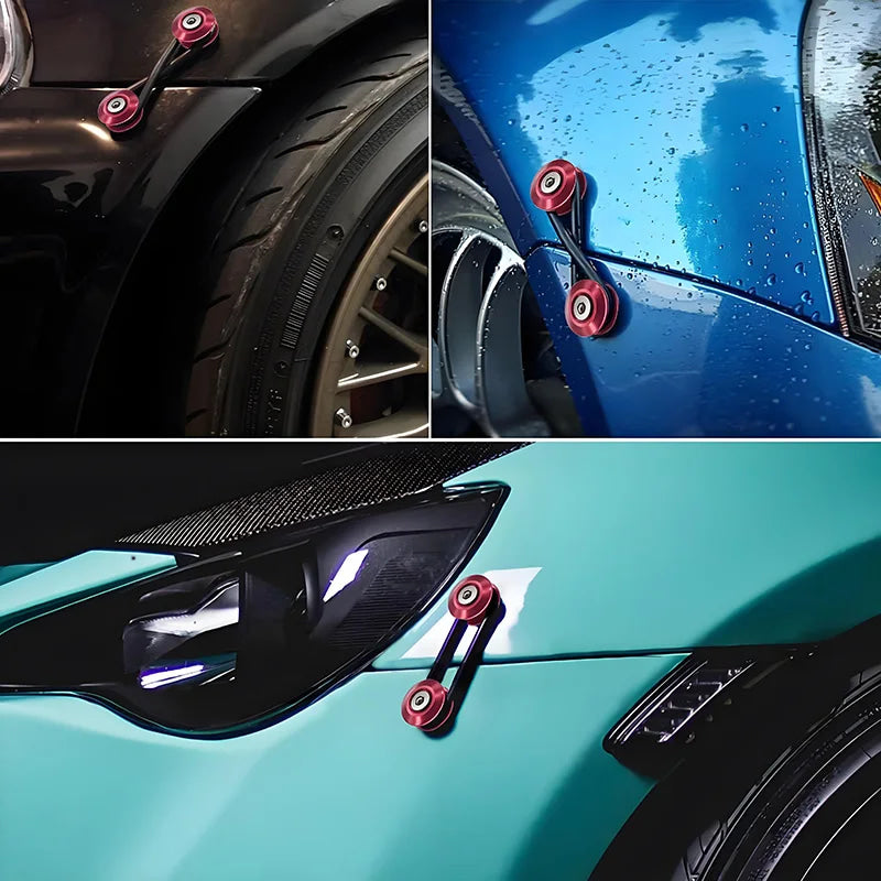 Multiple colors Universal Front Rear Bumper Trunk Quick Release Fastener Kit with Release Tabs and O-Ring For Racing Drifting