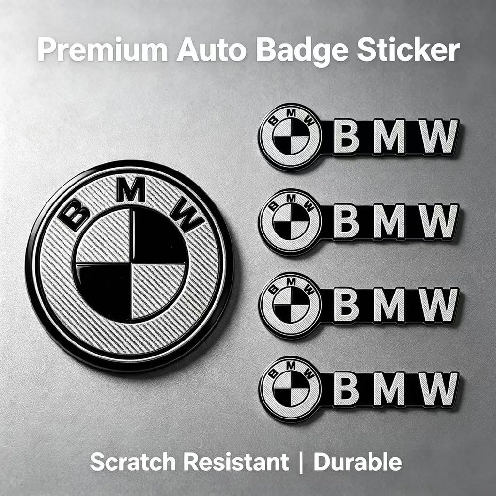 4Pcs Aluminum 3D Speaker Audio Emblem Sticker Decals For BMW M 3 4 5 7‑Series F10 F30 G20 G22 G23 G26 G30 G32 X1