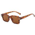 Gafas de sol rectangulares retro con montura pequeña para mujer