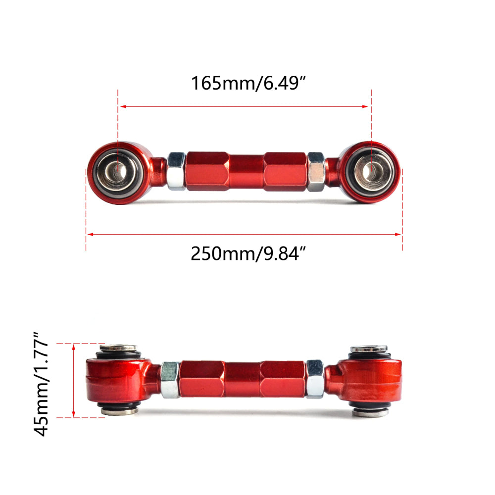 Adjustable Suspension Steering System Rear Control Arms Spherical Bearings For Mitsubishi Lancer 02-06 FWD Models Excluding evo