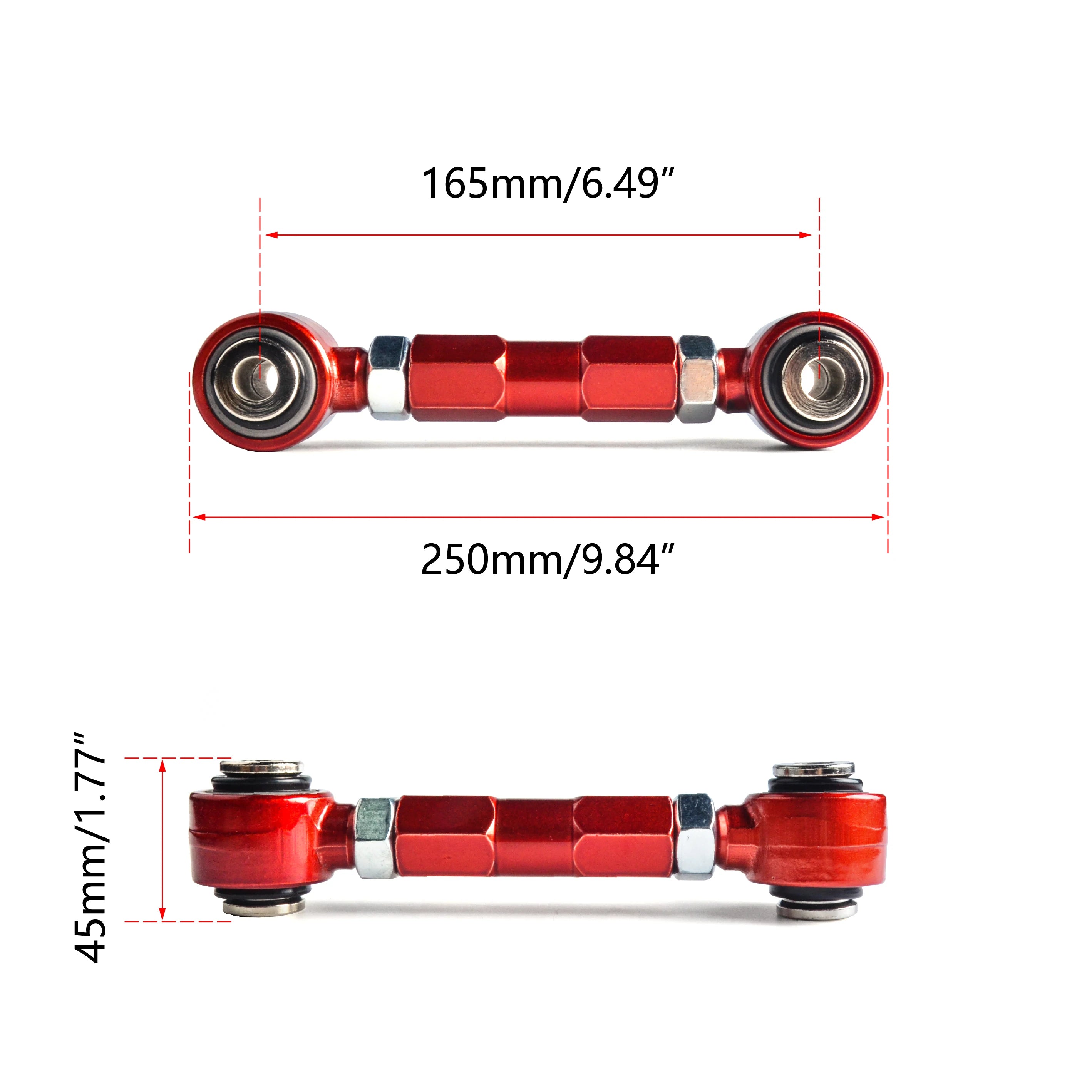 Adjustable Suspension Steering System Rear Control Arms Spherical Bearings For Mitsubishi Lancer 02-06 FWD Models Excluding evo