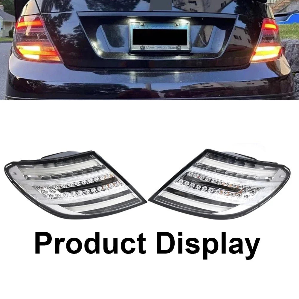 LED Taillights For Mercedes-Benz W204 C-Class 2008-2014 C180 C200 C250 C300 C350 C63 Rear Brake Turn Signal LED Tail Lamps