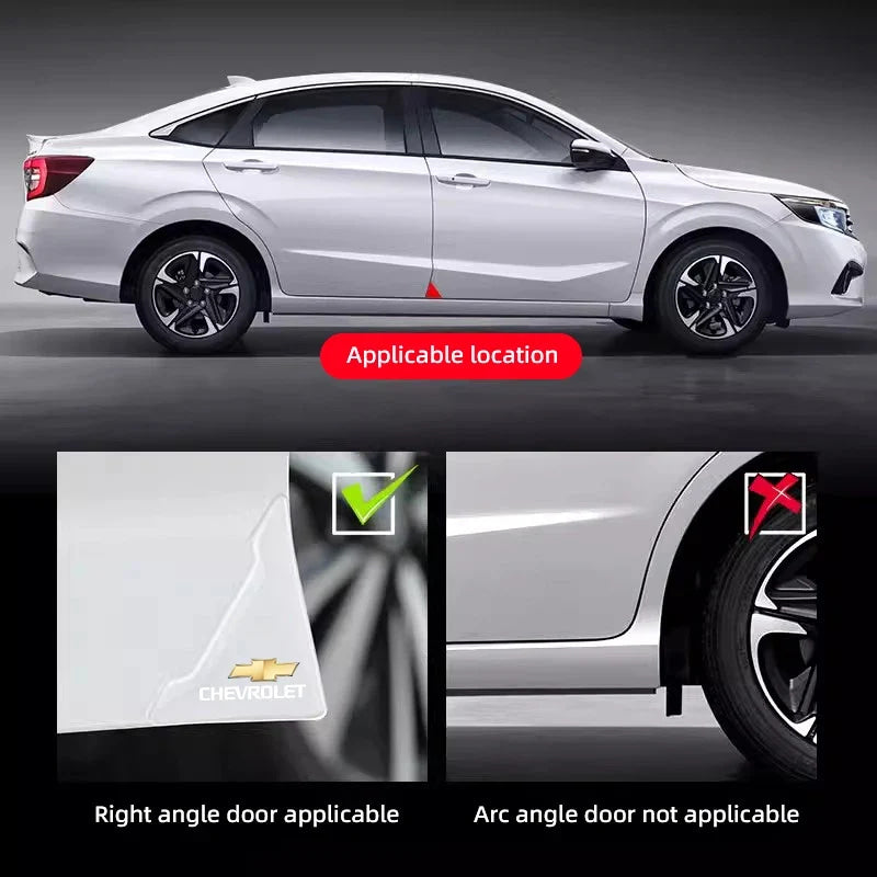 4Pcs Car Door Silicone Buffer Stickers Anticollision Anti Scratch For Chevrolet Spark Captiva Cruze Malibu Equinox Trax Camaro
