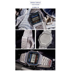 Casio watch silver watch men set brand luxury LED digital Waterproof Quartz men watch Sport military Wrist Watch relogio masculi