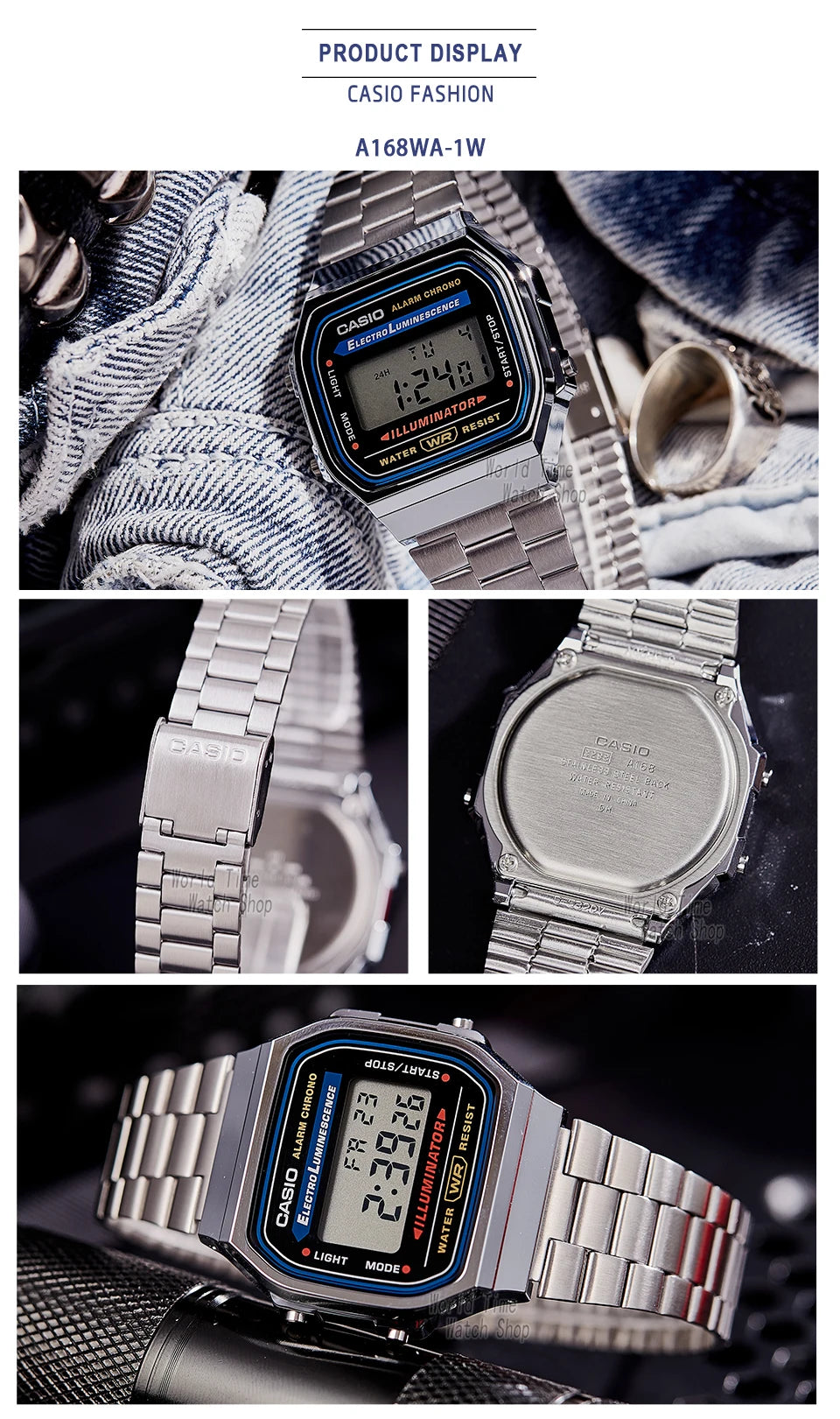 Casio watch silver watch men set brand luxury LED digital Waterproof Quartz men watch Sport military Wrist Watch relogio masculi
