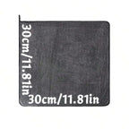 Dark gray car microfiber towel, oversized strong absorbent car wash cloth, high-efficiency cleaning wipe cloth