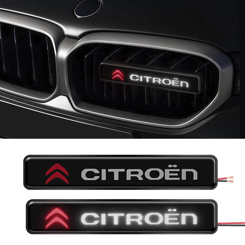 Car LED small light decorative light grille refitted haze warning light For Citroen C3 C4 X7 Xsara Picasso Crosser JUMPY NEMO