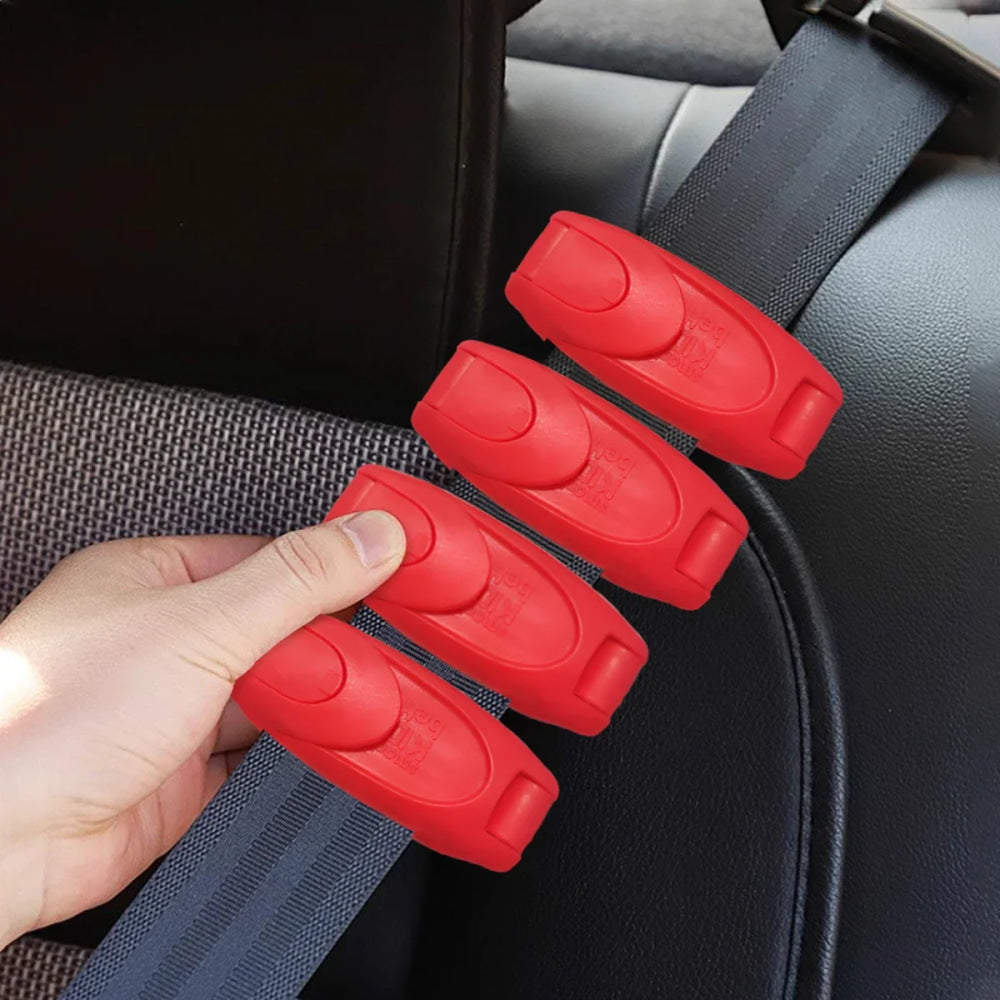 1/4pcs Car Seat Belt Buckle Clip Seatbelt Stopper Adjuster Clip To Relax Shoulder Neck Car Strap Clips Car Accessories