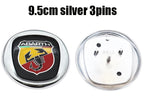 1pcs 6cm 9.5cm 12cm 3D ABS Car Front Logo Steer Wheel Rear Bumper Tail Door Trunk Emblem Sticker Styling Accessories