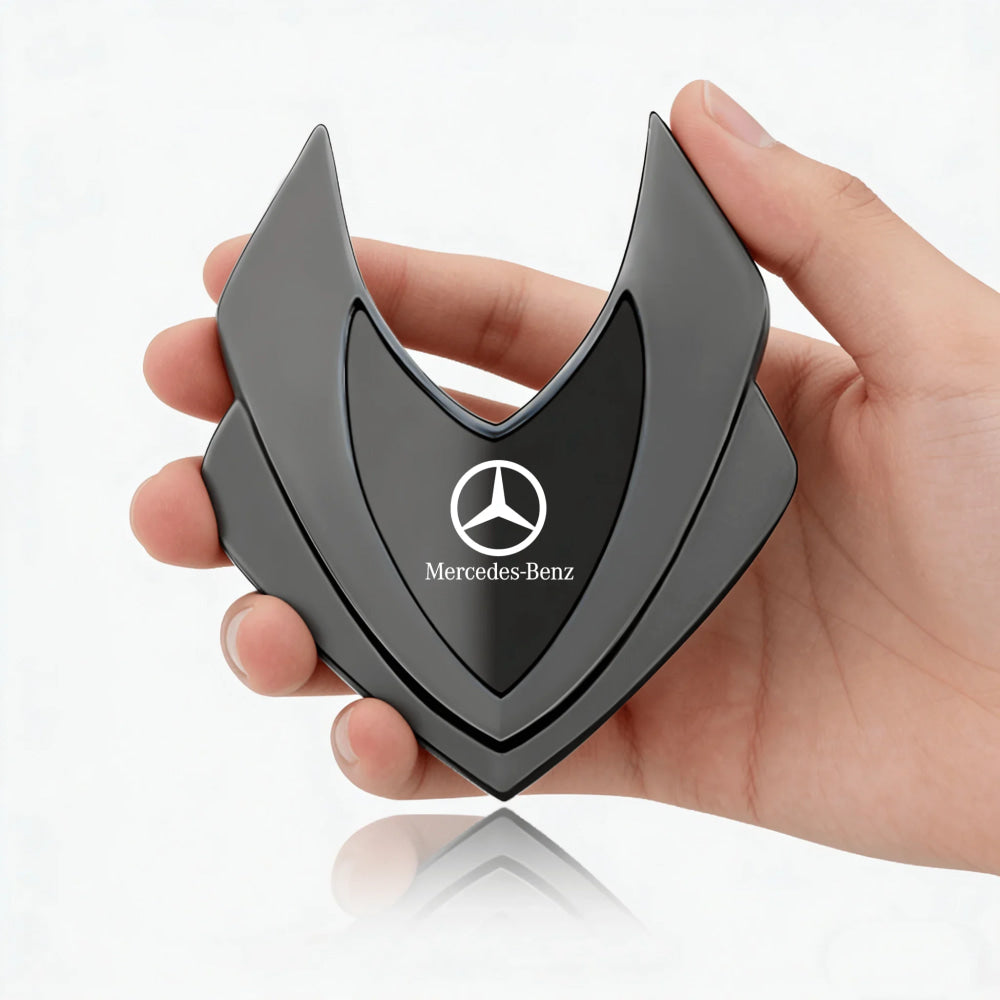 Car Metal Shield Emblem Car Side Fender Body Trunk Badge Sticker For Mercedes Benz B/C/E/S Class A Class C200L GLC GLK CLA