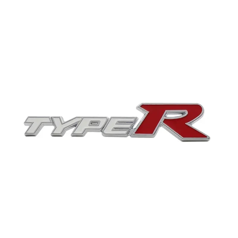 3D TYPER TYPE R for car Hood Fender trunk Rear Nameplate Decal Emblem Badge Sticker