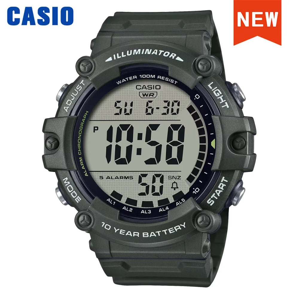 Casio Men's Large Dial Multi-Function Electronic Watch Simple Clear Display AE-1500WHX-1A/3A