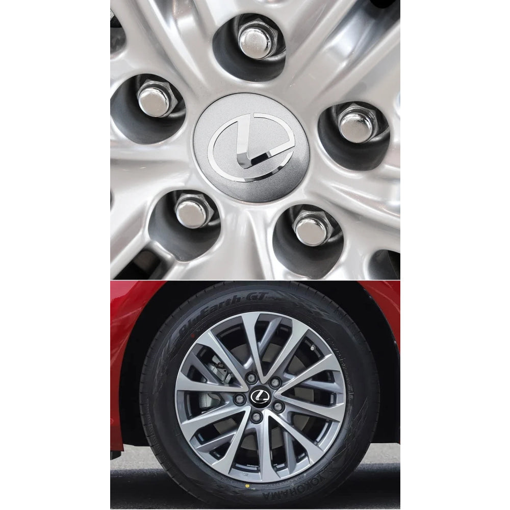 56mm 60mm 65mm Car Wheel Center Emblem Hub Caps Stickers For Lexus RX300 IS200 IS250 ES350 Ct200h UX250h NX300h RX350 ES300h LBX