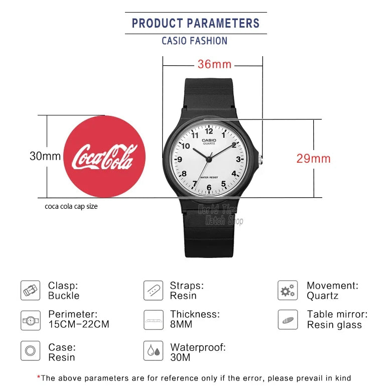 Casio Watch Classic Stylish Simplicity Design Digital Display Quartz Movement Water Resistant Men's And Women's MQ-24-7B/7B2