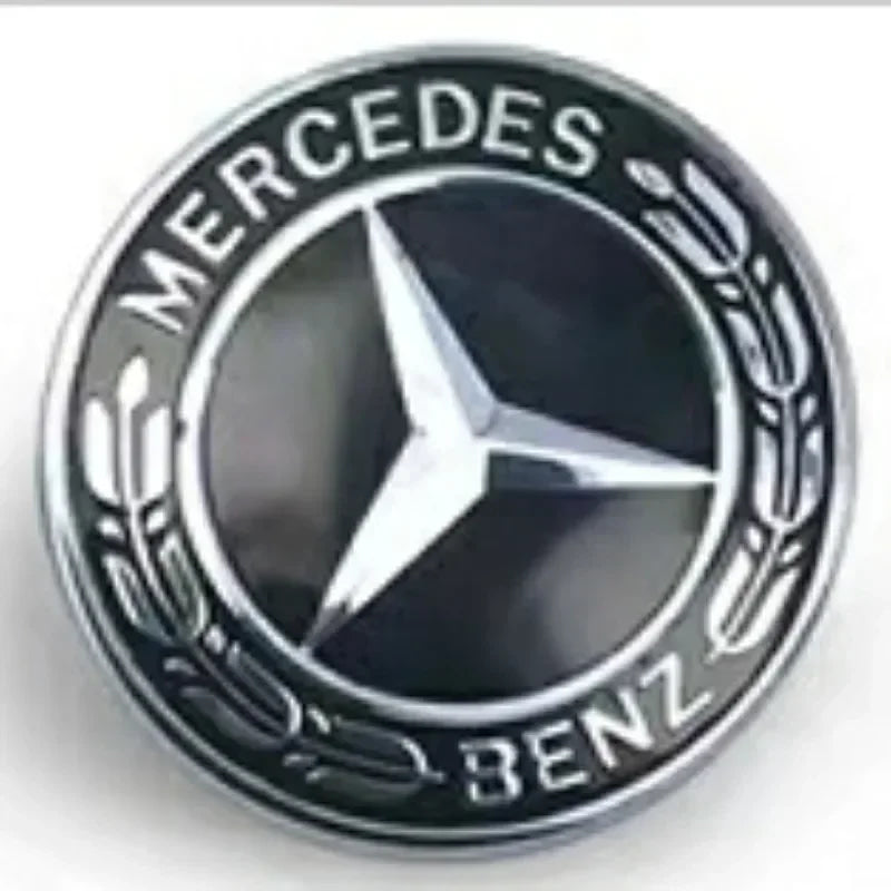 57mm Star Flat Hood Bonnet Logo Emblem Badge stickers For Mercedes Benz W204 W124 W201 W202 W212 W220 W205 automobile Accessorie