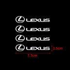 4Pcs Car vinyl Styling Door Handle Decor Stickers Decals Accessories For Lexus LS LC IS350 ES300h ES300 IS220d NX350h RX CT200h