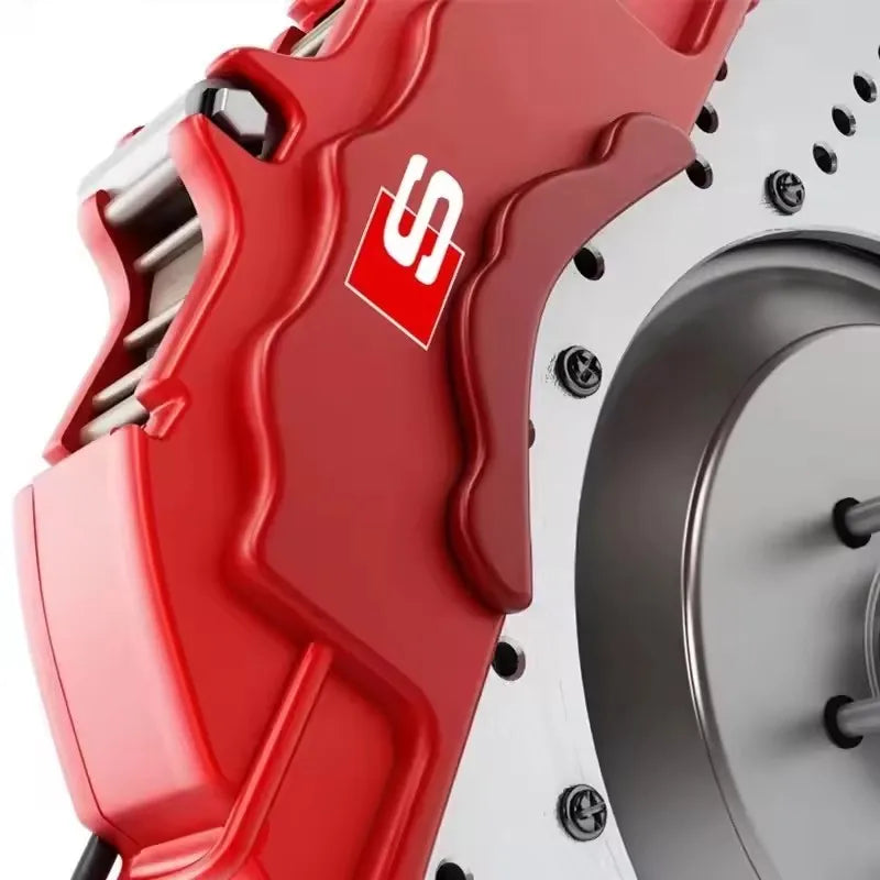 6pcs Car Caliper Sticker for Audi Sport Sline S3 A3 B5 B6 B7 B8 B9 8P 8V 8L A5 A4 C6 C5 A1 A6 A7 A8 Auto Logo Tire Brake Decals