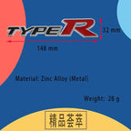 3D TYPER TYPE R for car Hood Fender trunk Rear Nameplate Decal Emblem Badge Sticker