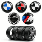 4Pcs 56mm Car Badge Wheel Center Hub Cap Sticker Accessories For BMW M E46 E90 E60 F30 F10 E39 E36 F20 G30 G20 E87 E92 E91 X1 X5