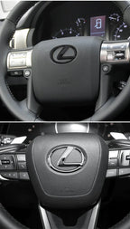 ABS Steering Wheel Center Emblem Sticker for Lexus RX NX ES IS GX LX UX CT GS F Sport RX300 RX350 GX460 etc Logo Badge Decal