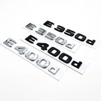 Black Silve Letters E200 E260 E300 E400 E450 E220d E350d E400d 4Matic ABS Emblem for Mercedes Benz Car Trunk Logo Sticker