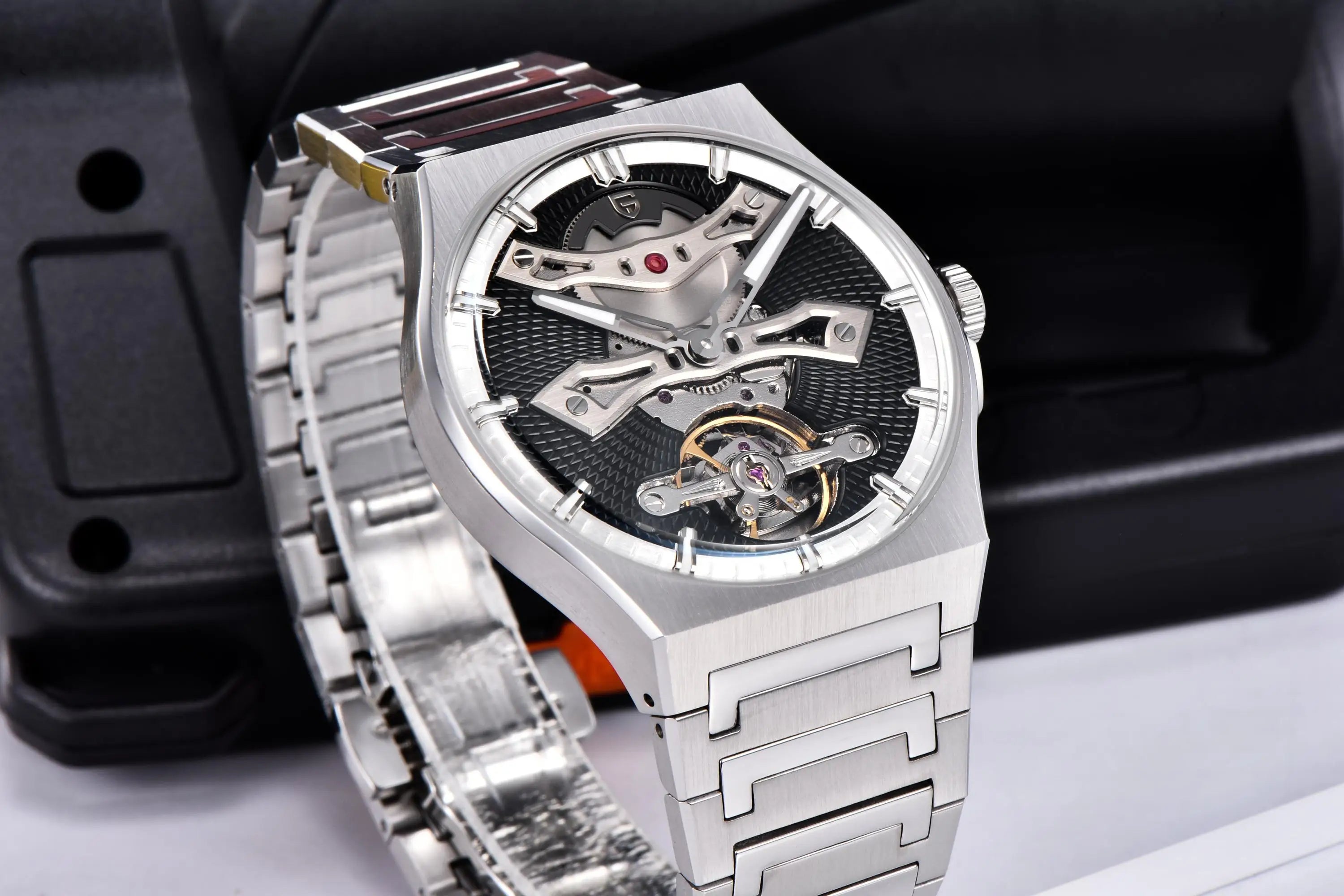 PAGANI DESIGN New 42MM Hollow Tourbillon Luxury Men Mechanical Watch Sapphire Glass Automatic Watches For Men Relojes hombres
