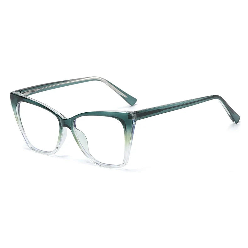 Gafas anti-luz azul a la moda para mujer, gafas clásicas antideslumbrantes con protección ocular para juegos de ordenador, montura de luz, gafas de cristal lisas