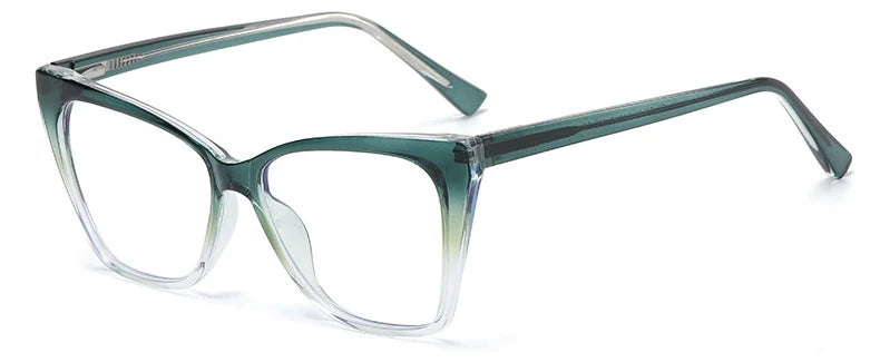 Gafas anti-luz azul a la moda para mujer, gafas clásicas antideslumbrantes con protección ocular para juegos de ordenador, montura de luz, gafas de cristal lisas