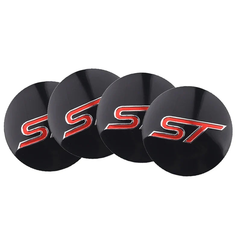 Ford Mustang ST Foose Accessorie 56MM Emblem Car Wheel Center Cap Sticker Decoration for Edge Fusion Shelby Explorer F150 Focus