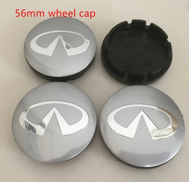 4pcs 56mm 60mm 65mm 68mm infiniti Car Wheel hub Center Cap Badge covers emblem sticker Styling accessories