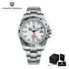 PAGANI Design 2025 nuevo Reloj GMT de 42MM, relojes mecánicos automáticos para Hombre, Reloj resistente al agua de acero inoxidable con zafiro, Reloj para Hombre
