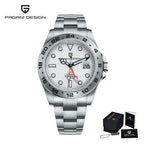 PAGANI DESIGN Vintage 42MM GMT Men's Watch PD1682 Automatic Mechanical Timepiece Sapphire Stainless Steel 100M Waterproof Retro