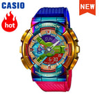 2026 vip Casio GA-2100 men's watch series G-SHOCK small steel cannon series genuine black gold waterproof sports couple watch
