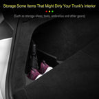 For Tesla Model Y Juniper Trunk Organizer Side Storage Box Boot Organizer Flocked TPE Mat Anti-dirty 2025 Car Travel Accessories