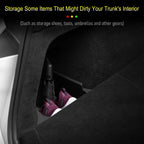 For Tesla Model Y Juniper Trunk Organizer Side Storage Box Boot Organizer Flocked TPE Mat Anti-dirty 2025 Car Travel Accessories