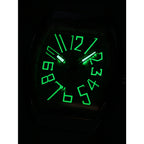 DENVOSI Men's Barrel shaped Watch, Luxury Fluorescent Silicone Strap, Men's Fashion, Leisure, Sports Quartz Watch