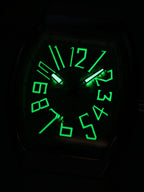 DENVOSI Men's Barrel shaped Watch, Luxury Fluorescent Silicone Strap, Men's Fashion, Leisure, Sports Quartz Watch