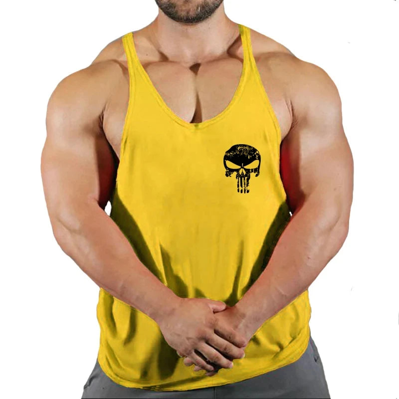 Gym Top Men Shirt Fitness Man Bodybuilding Clothing Men's Clothes Stringer Muscular Vest Singlets Vests Singlet T-shirts Tops