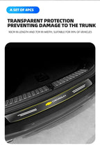 Car Transparent Rear Guard Plate Trunk Sticker For Chevrolet Silverado Impala Malibu Equinox Cruze Camaro Tahoe/Suburban Cavalie