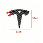 ABS Car Steering Wheel Emblem Sticker Accessories For Tesla SpaceX Model 3 Highland 2023 Model S Model X Model Y Model Y-Eur Roa