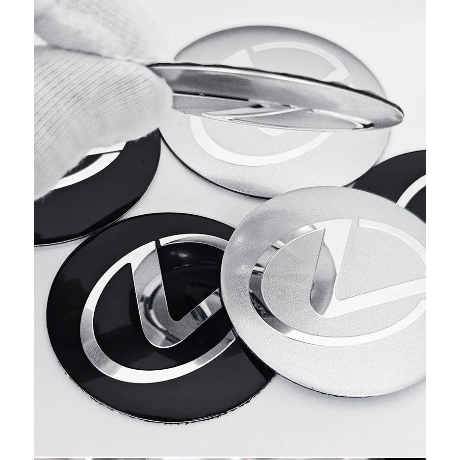 56mm 60mm 65mm Car Wheel Center Emblem Hub Caps Stickers For Lexus RX300 IS200 IS250 ES350 Ct200h UX250h NX300h RX350 ES300h LBX