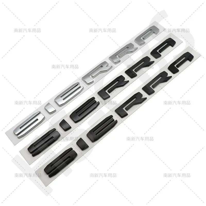 new old letter logo car stickers for GMC sierra Rear Trunk Emblem Logo boot label trunk modified Accessories decoration decals