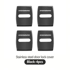 4Pcs Zinc Alloy  Car Door Lock Buckle Protection Cover Anti-Collision Shock Absorbing Cushion Stickers For BMW G80 G06 G07 G42 G