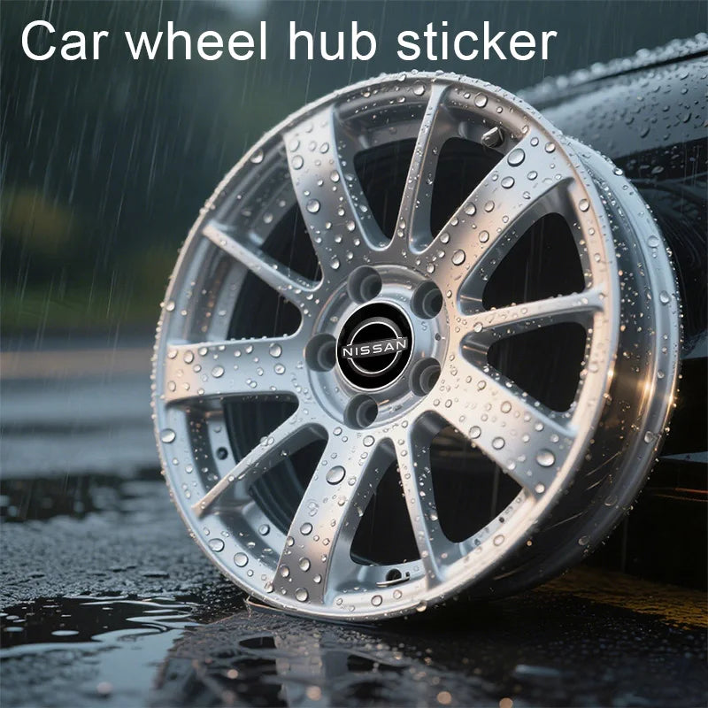 56mm Car Wheel Stickers Center Hub Cap Car Emblem Badge For Nismo Nissans Tiida Teana Skyline Juke X-trail Almera Qashqai Goods