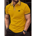 Nueva camiseta para hombre, Polo clásico de manga corta, camiseta informal de verano con solapa de botón, Polo informal de S-3XL súper grande