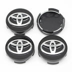 4pcs 57mm+62mm Car Tyre Wheel Center Hub Cap Badge For Toyota C-hr Prado Rav4 Yaris Hilux Prius Avensis Corolla Camry crown